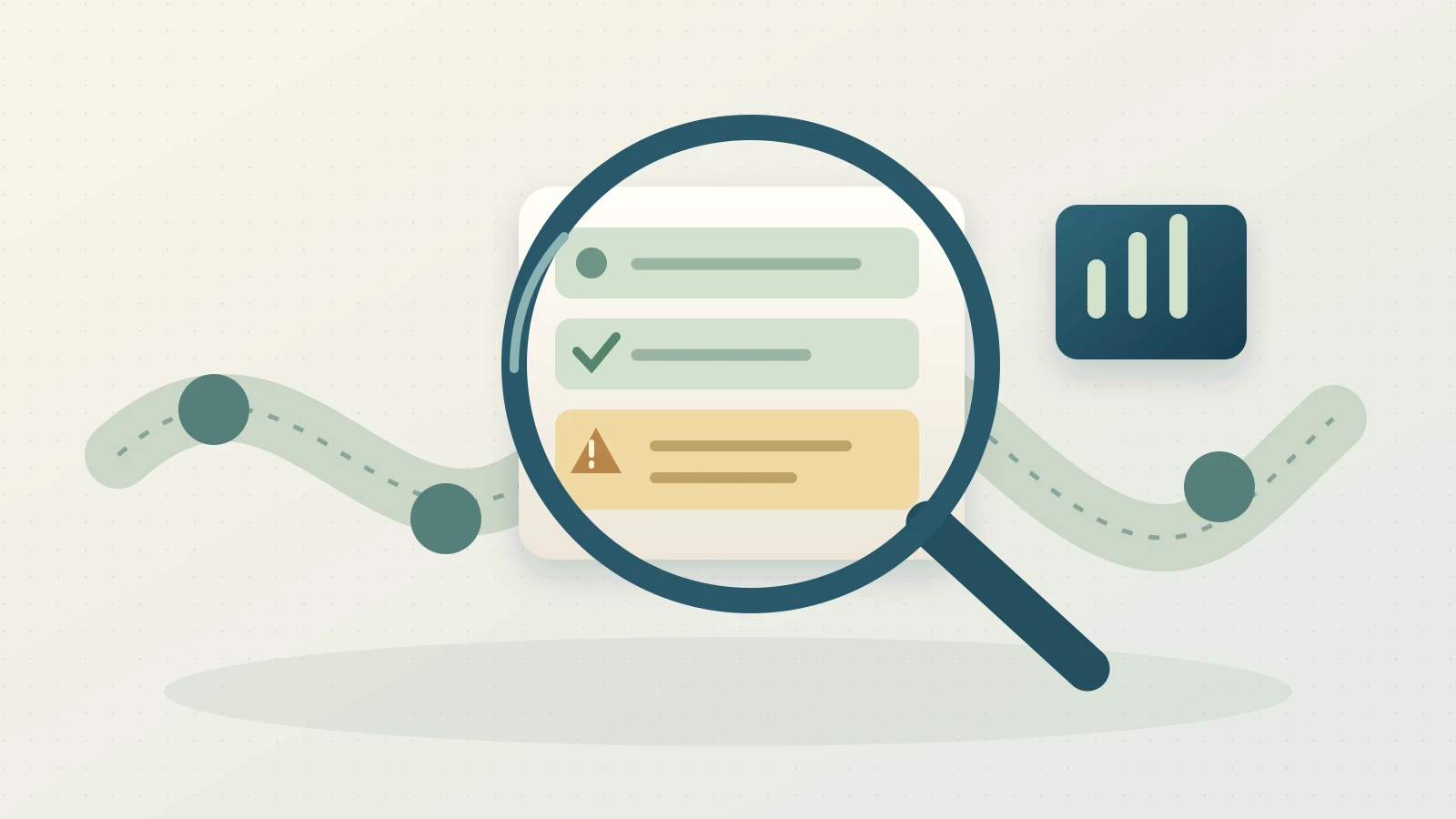 A customer journey ribbon opens at one conversation turn to reveal a tool result, a guardrail marker and a final session-total tile.